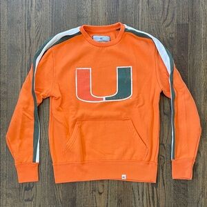 Colosseum Men's Miami Orange Crewneck Sweatshirt